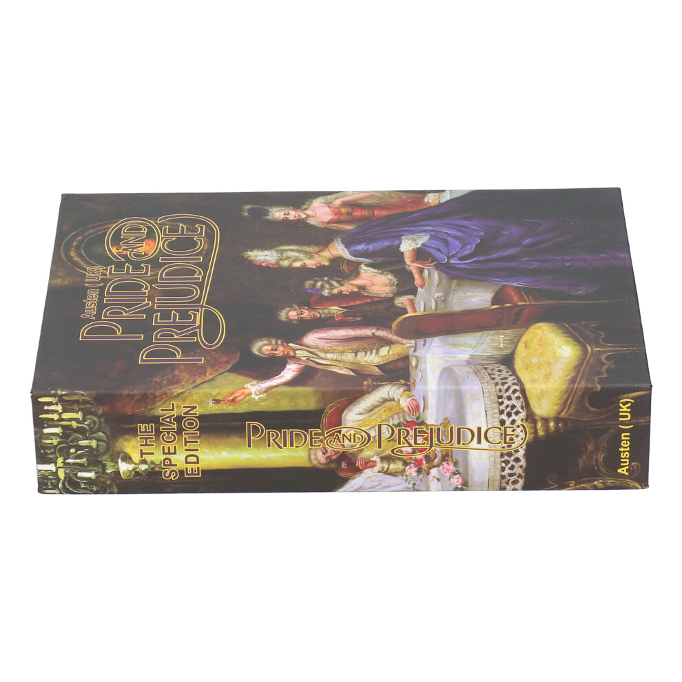 Safe Box Book Lock With Keys, 22.2X15.3x4.5cm, Iron + Paper 9421359712139