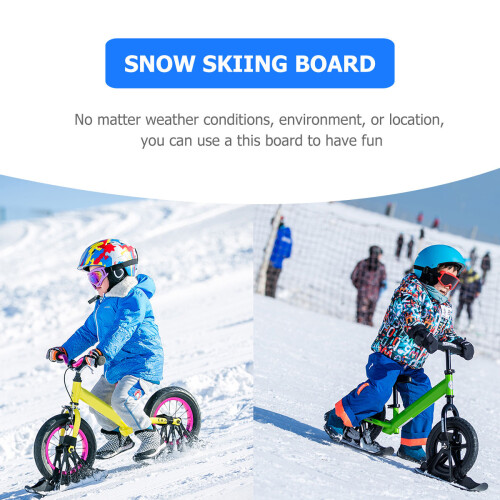 2 Sets Skiing Board Ski Set Snow Ski Set Voor Fietsen 2