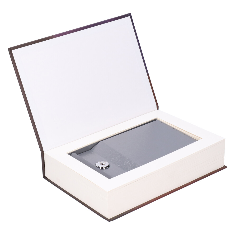 Safe Box Simulation Book With Key, 22.2X15.3x4.5cm, Iron & Paper 8031359712643