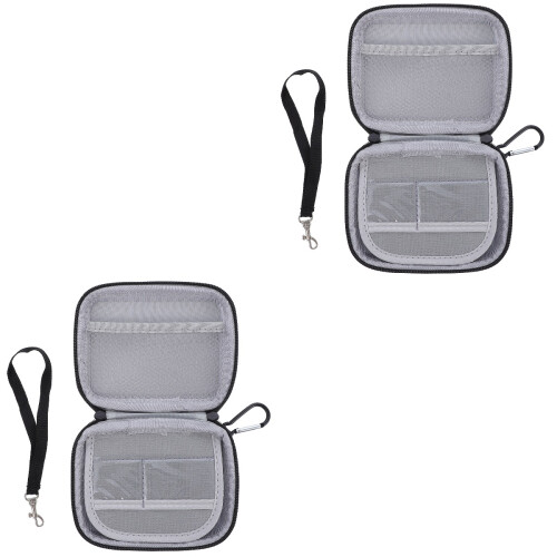 2Pz Organizer Storage Bag Nero Custodia Power Bank Resistenti 2