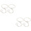 4 Elastische Ankelkettingen Bruid Sieraden 6