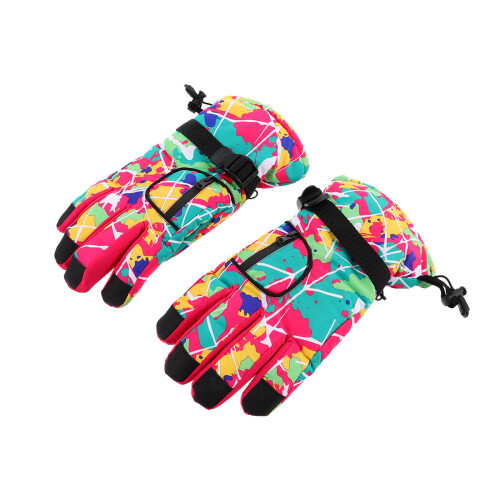 2 Waterdichte Ski-Handschoenen Vrouwen Roze