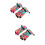 2 Waterdichte Ski-Handschoenen Vrouwen Roze 2