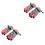 2 Waterdichte Ski-Handschoenen Vrouwen Roze 6