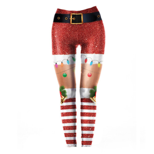 3 Christmas Gedrukte Leggings