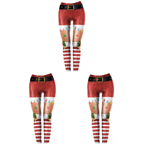 3 Christmas Gedrukte Leggings 1