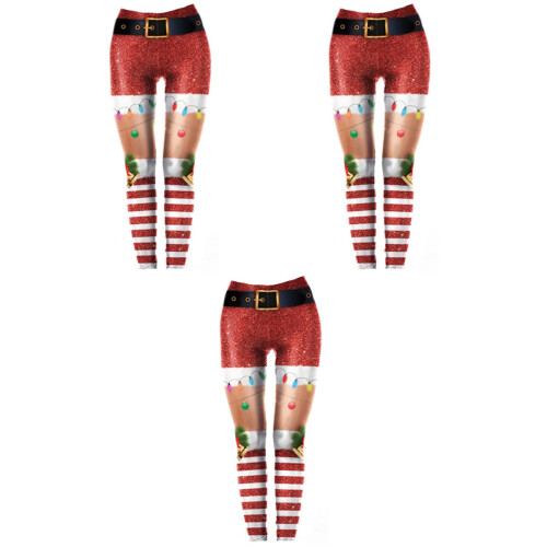3 Christmas Gedrukte Leggings 2