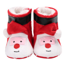3 Baby Kerstman Winterschoenen 0-12 2 Rood
