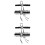 2 Paren Bruiloftsgarters Met Kant Dijring Bloemendesign Zwart/Wit 5