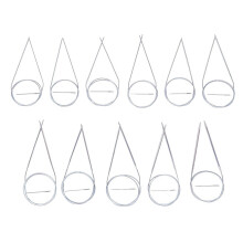 22 Sztuki 80 Cm Plastikowe Dźwignie Obrotowe Do Szydełkowego 1,5–5 Mm