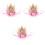 3 Baby's First Birthday Kroon Gaas Hoofdtooi Lichtroze 3