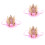 3 Baby's First Birthday Kroon Gaas Hoofdtooi Lichtroze 6