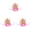 3 Baby's First Birthday Kroon Gaas Hoofdtooi Lichtroze 2