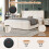 Beige Velvet 4ft6 Storage Bed, Charging Station 4