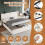 Beige Velvet 4ft6 Storage Bed, Charging Station 6