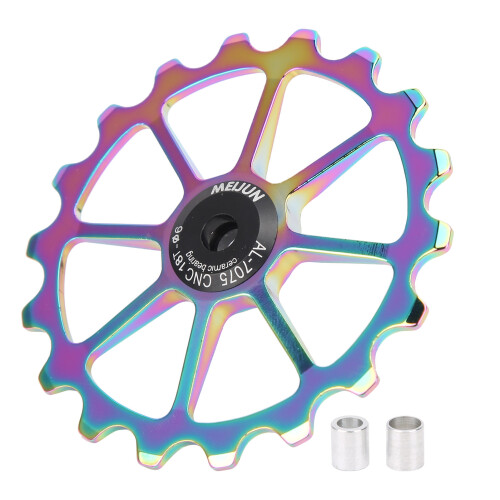 18T Aluminum Guide Roller for Rear Derailleur, Multicolor, 72mm 1