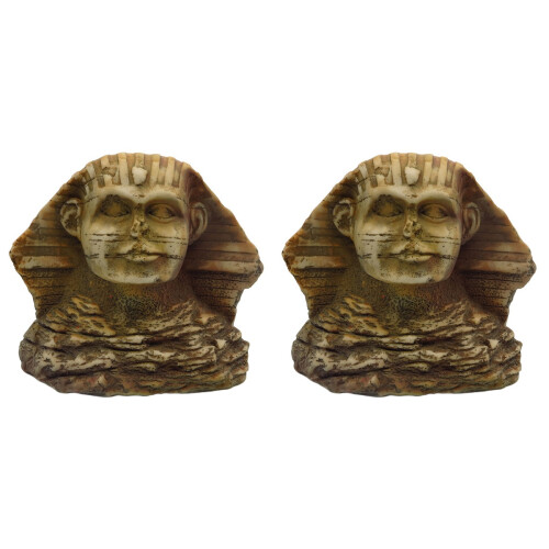 2Stk Simulation Sphinx-Statue Aquarium Unterwasser- 2
