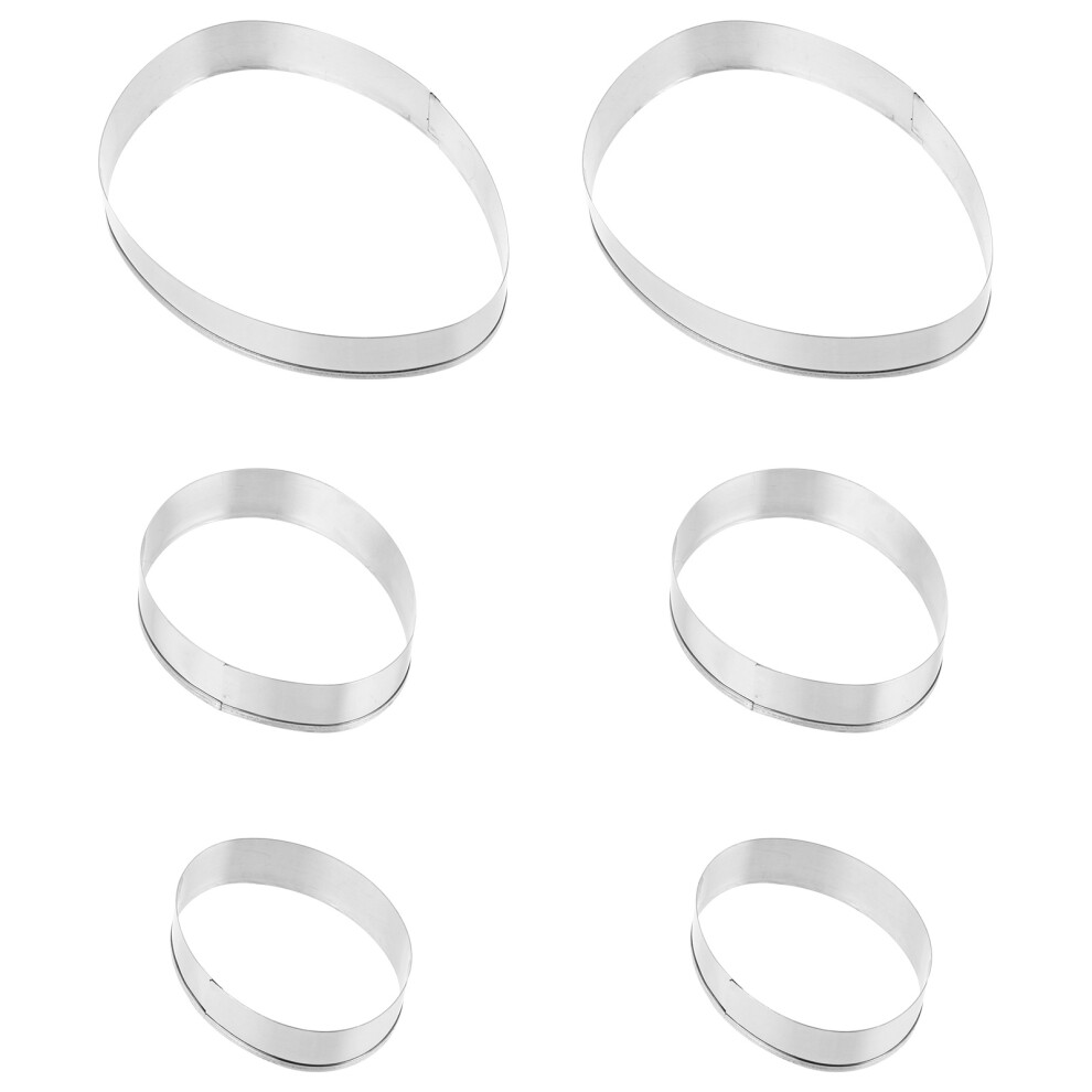 2 Sztuki 6-CzęśCiowe Formy Do Ciasteczek Jajka Z Nierdzewnej Stali-image