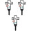 3Pcs Design Mãe Cemitério Decorativa Exterior Sinal Decoração 3