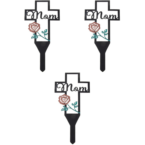 3Pcs Design Mãe Cemitério Decorativa Exterior Sinal Decoração 2