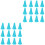 24 Pcs Protetores De Para De Tricô Silicone 3