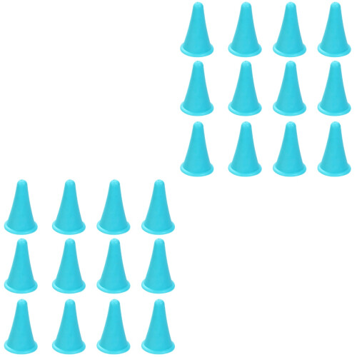 24 Pcs Protetores De Para De Tricô Silicone 2