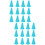 24 Pcs Protetores De Para De Tricô Silicone 7
