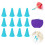 24 Pcs Protetores De Para De Tricô Silicone 10