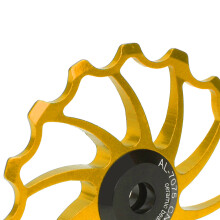 Fahrrad-Schaltwerk-Riemenscheibe 15T Keramiklager für Klapp- und Mountainbikes Gold