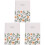 3 Unidades Caderno De Planejamento 2021 Com Floral 3