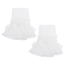 2 Pares De Falsas Con Encaje Fruncido Para