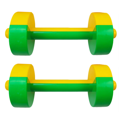 2 Pares Mancuernas Infantiles Plástico Para Ejercicio Y Educación