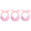 3 Unidades Pasadores De Moño Para , Protector Auricular Plegable 5