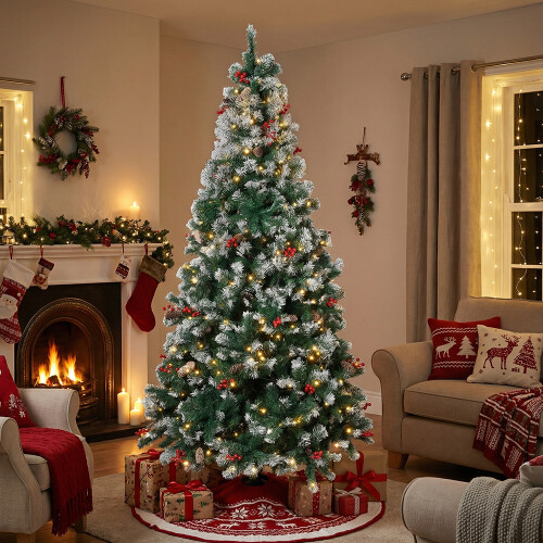 Living And Home 6FT/180cm Artificial Christmas Tree with Metal Stand