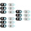 18 Pièces Cache Webcam Coulissant Motif Panda Anti-Fourrage Caméra Web 8