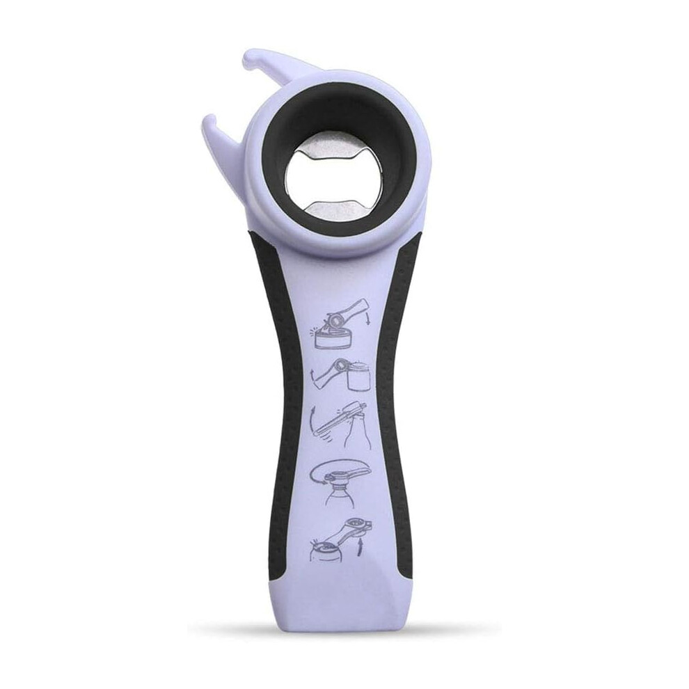 Convenient Storage Jar Opener, Multi-Function Bottle Can Opener Kit, Non-Slip Design Facilitates Effortless Opening For Weak Hands, Ergonomic Construc
