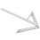 Hochpräziser Edelstahl-Winkelmesser, Protractor, 200x150mm 1