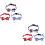 6Ud Collar Ajustable Con Y Estampado Floral Para 7