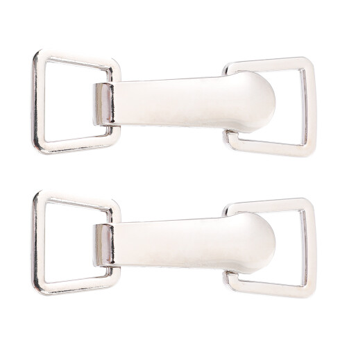 4Paires Boucles Pour Ceinture DIY Argentées Accessoires Mode Durable