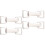 4Paires Boucles Pour Ceinture DIY Argentées Accessoires Mode Durable 4