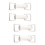 4Paires Boucles Pour Ceinture DIY Argentées Accessoires Mode Durable 7