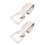 4Paires Boucles Pour Ceinture DIY Argentées Accessoires Mode Durable 11