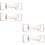 4Paires Boucles Pour Ceinture DIY Argentées Accessoires Mode Durable 6