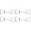 4Paires Boucles Pour Ceinture DIY Argentées Accessoires Mode Durable 2