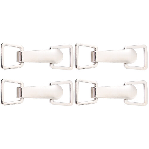 4Paires Boucles Pour Ceinture DIY Argentées Accessoires Mode Durable 1