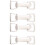 4Paires Boucles Pour Ceinture DIY Argentées Accessoires Mode Durable 5