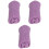 3 Pièces Accessoire Photo Bébé Extensible Ondulée Violet 3