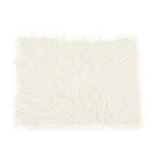 2 Pièces Accessoires Photo Bébé Couverture Fourrure Tapis Beige