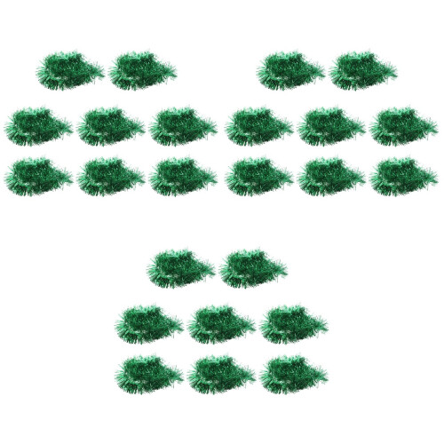 24 Pièces Pour Arbre De Noël Bandes Colorées Vert 2