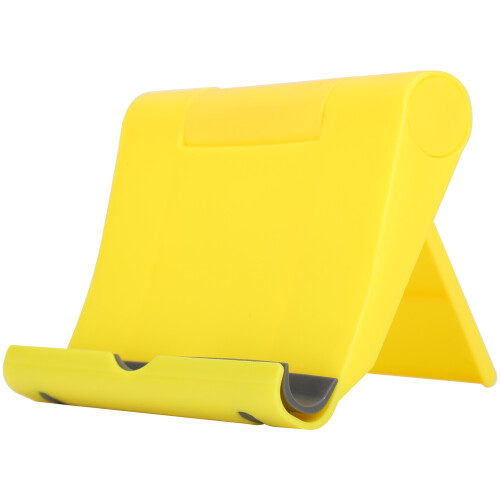 Yellow Universal Rotating Foldable Cell Phone & Tablet Stand, 7.7x9.5cm 1